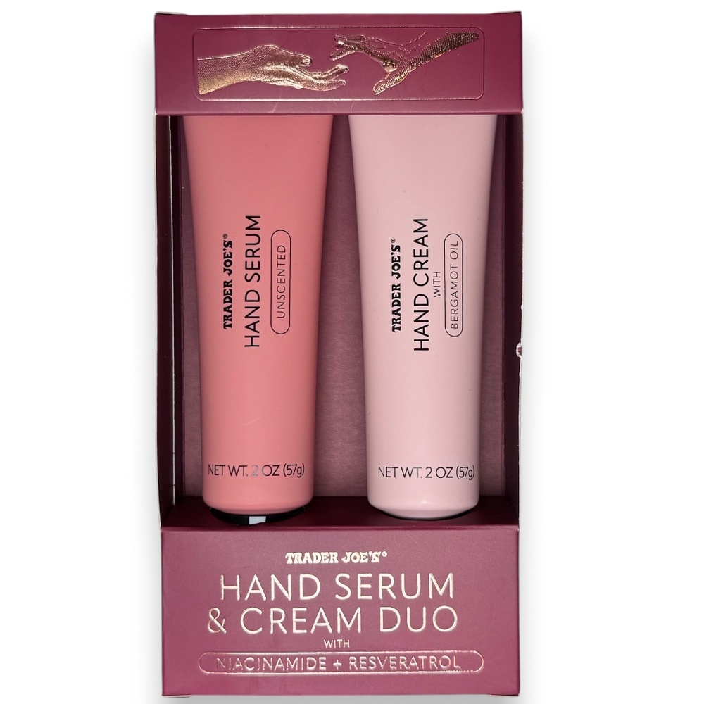 TRADER JOE'S Hand Serum & Cream Duo Niacinamide Resveratrol 2oz